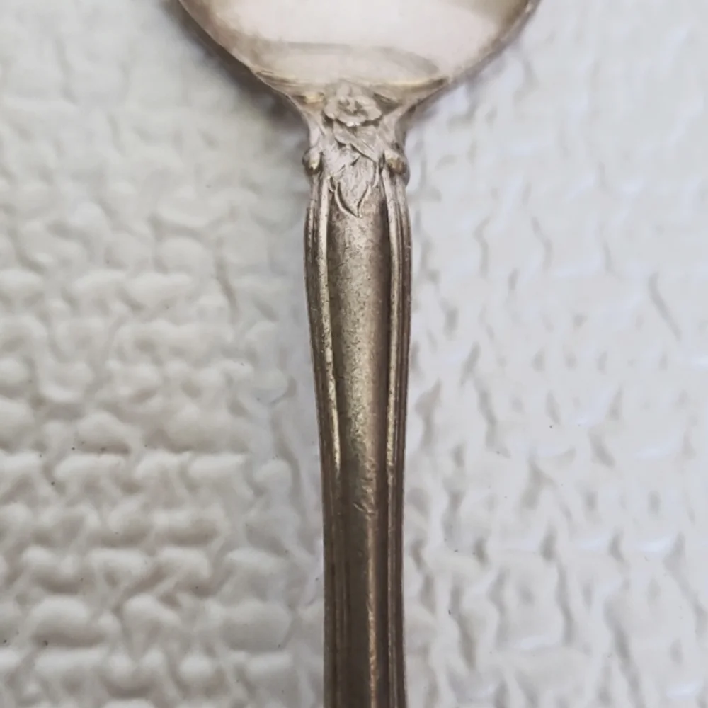 International Deep Silverplate Inlaid Spoon
